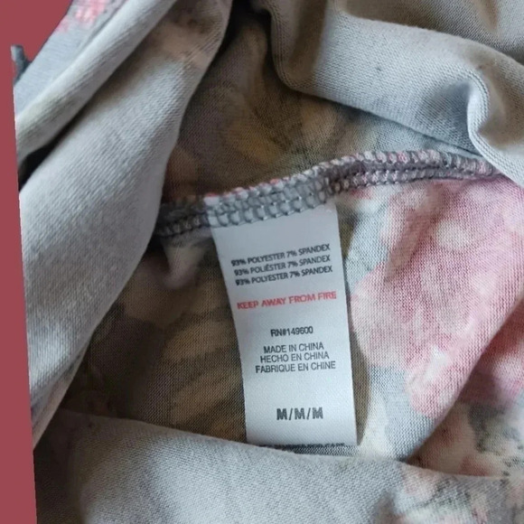 Flora tank top  confortable size M gray and pink - Picture 5 of 7